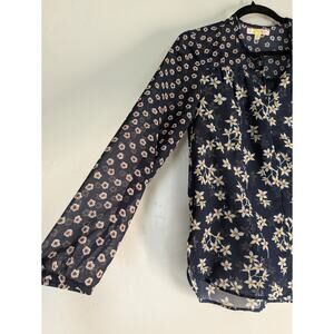 Mimi & Daphne Blouse Womens Small Sheer Floral Bohemian Feminine Romantic Tunic
